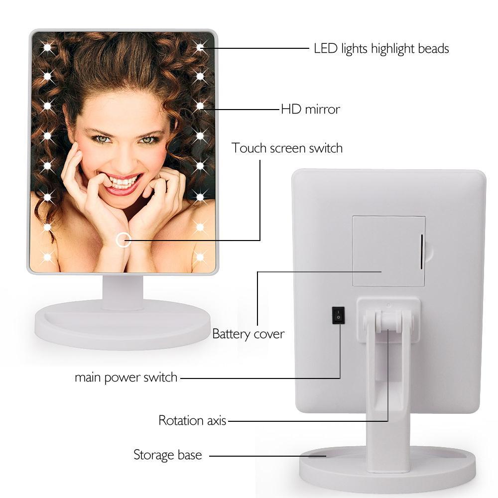 360 LED Vanity Makeup Mirror