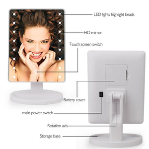 360 LED Vanity Makeup Mirror