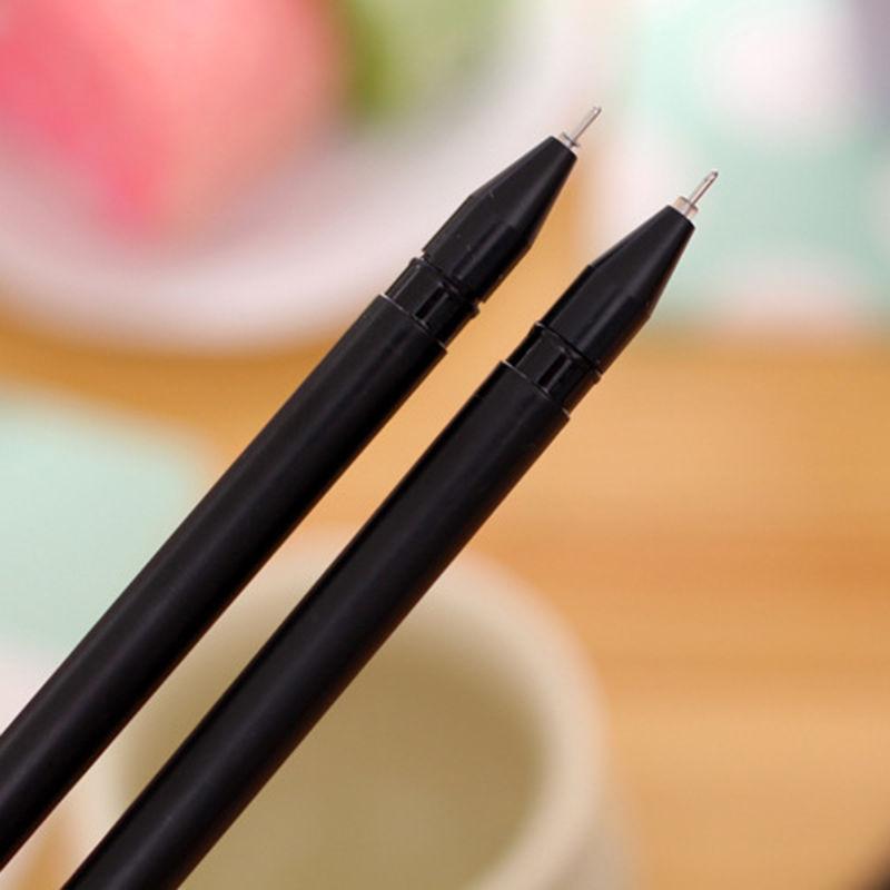 5pcs/set Black Cat Gel Pen Cute Stationery Creative Gift School Supplies 0.5mm