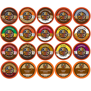Crazy Cups Flavored Coffee Single Serve for Keurig K Cups Brewer Variety Pack,20