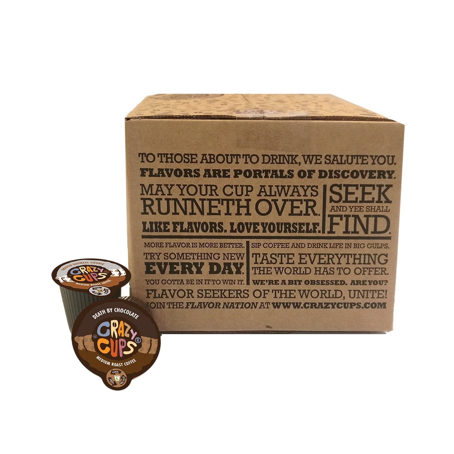 Crazy Cups Flavored Coffee Single Serve for Keurig K Cups Brewer Variety Pack,20
