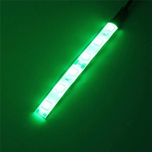 10CM 6 LED 5050 LED Flexible Strip Light Car Auto Decor Lamp Warm White/Blue/Red/Green Waterproof IP65 DC12V Car Styling