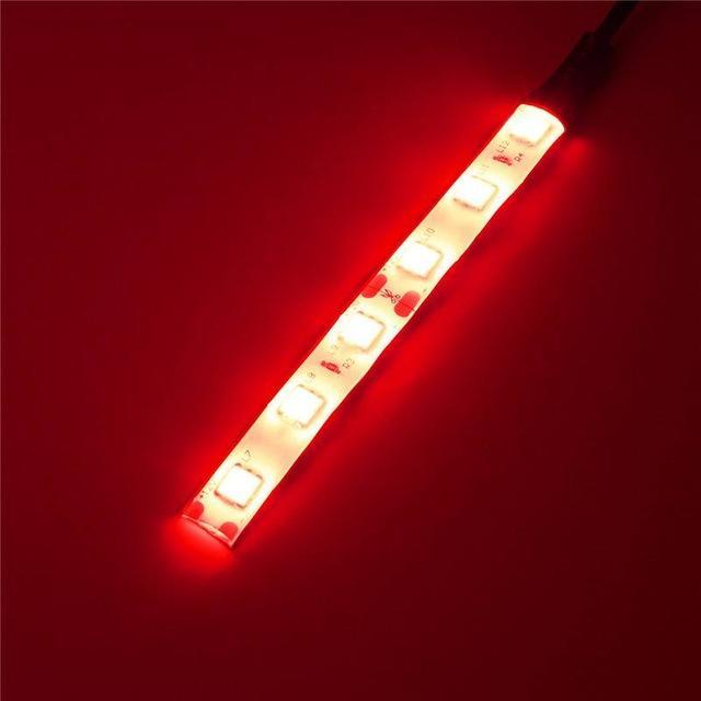 10CM 6 LED 5050 LED Flexible Strip Light Car Auto Decor Lamp Warm White/Blue/Red/Green Waterproof IP65 DC12V Car Styling