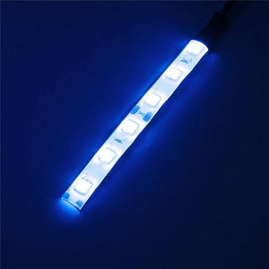 10CM 6 LED 5050 LED Flexible Strip Light Car Auto Decor Lamp Warm White/Blue/Red/Green Waterproof IP65 DC12V Car Styling