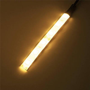 10CM 6 LED 5050 LED Flexible Strip Light Car Auto Decor Lamp Warm White/Blue/Red/Green Waterproof IP65 DC12V Car Styling
