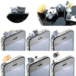 1 Pcs Cute Cheese Cats 3.5mm Anti Dust Dirt-resistant Earphone Jack Plug Adapter to Phone Stopper Cap for Iphone 5 5s 5c 6 6s